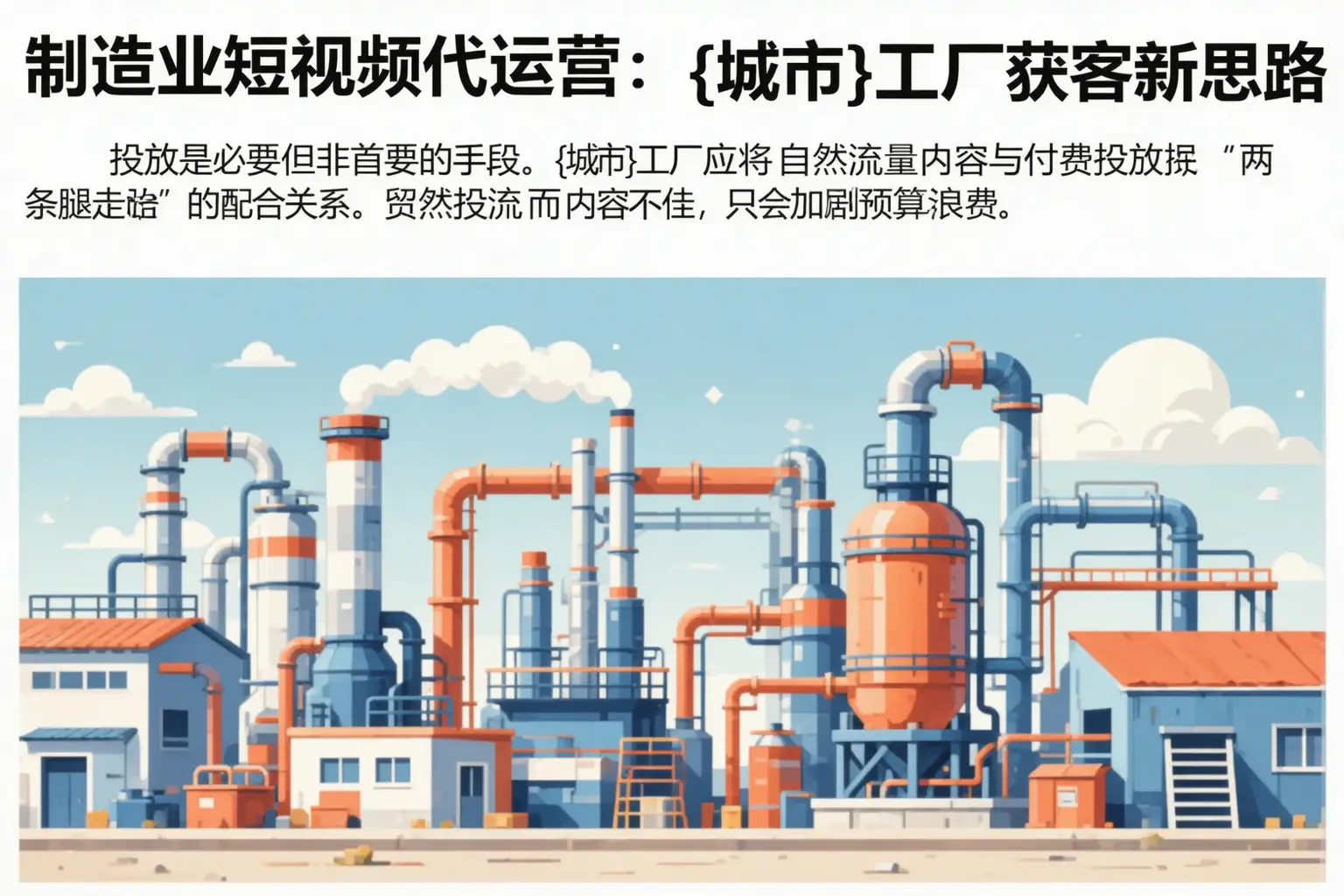 制造业短视频代运营：托里工厂获客新思路